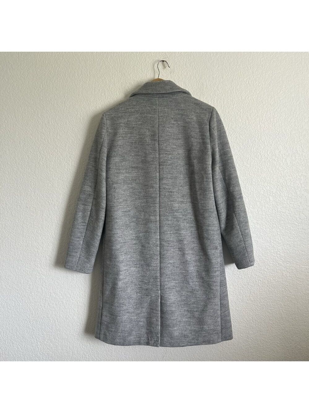 Nümph Size 38 Grey Long Winter Coat Feminine - Picture 4 of 7